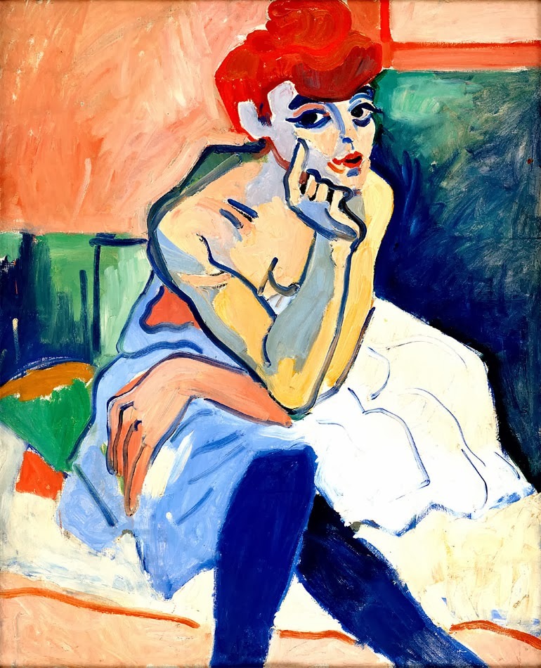 Donna in camicia di André Derain
